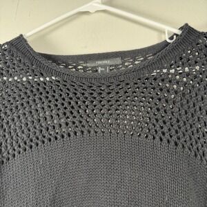 Forever 21 Women's Crochet Long Sleeve SZ Small Black Long Sleeve Rave Summer